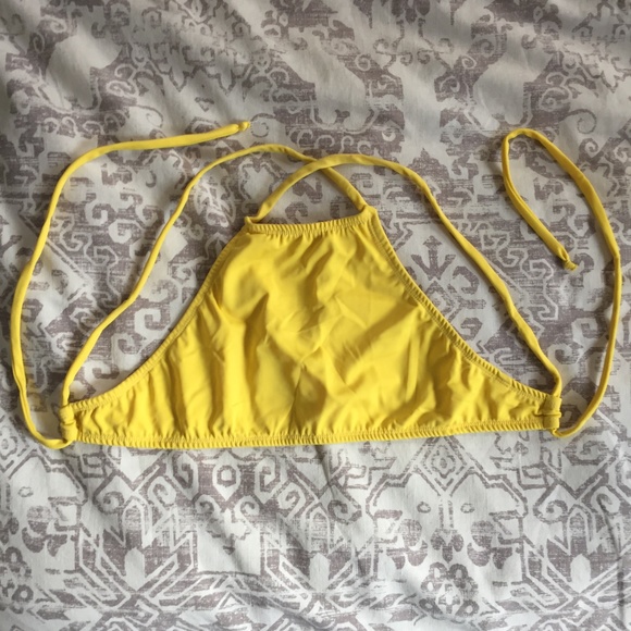 Morena Beachwear Top Yellow - Picture 2 of 4